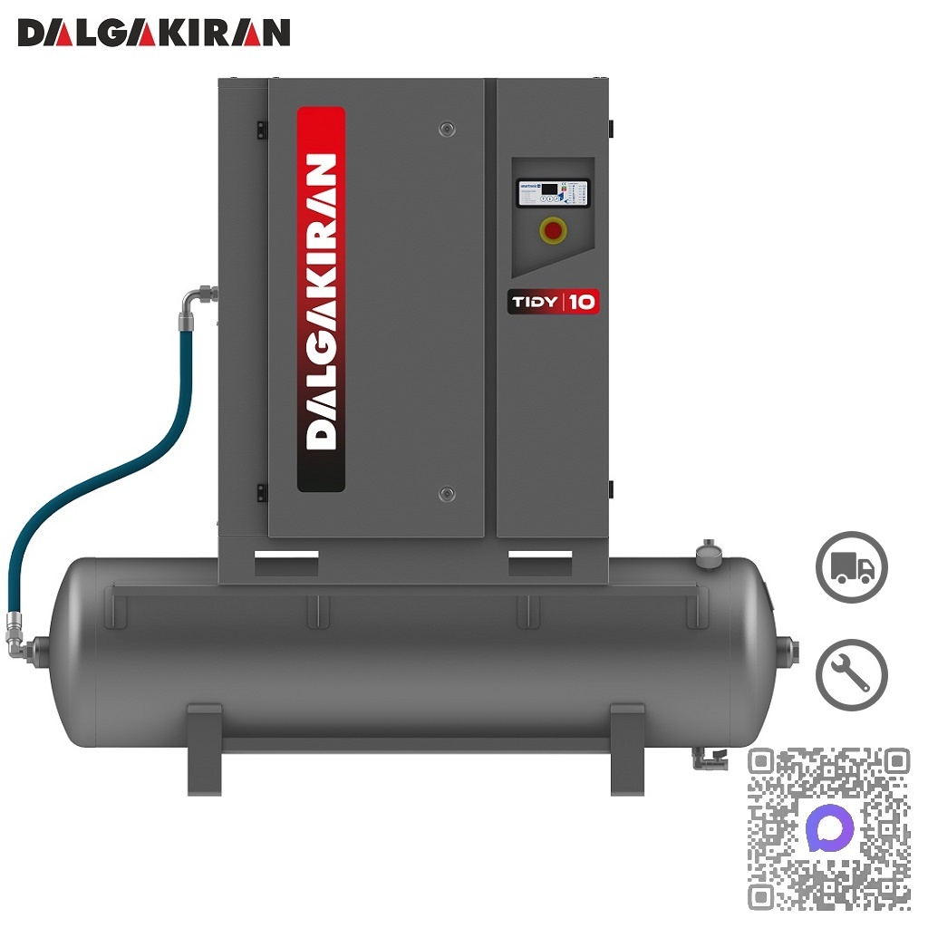 Винтовой компрессор с ресивером Dalgakiran Tidy-N 10