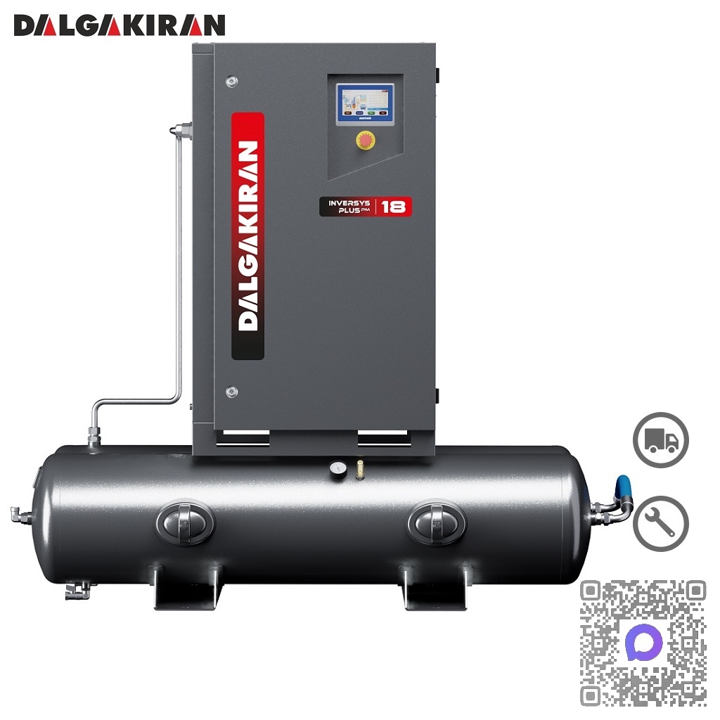 Винтовой компрессор с ресивером Dalgakiran INVERSYS Plus PM 18