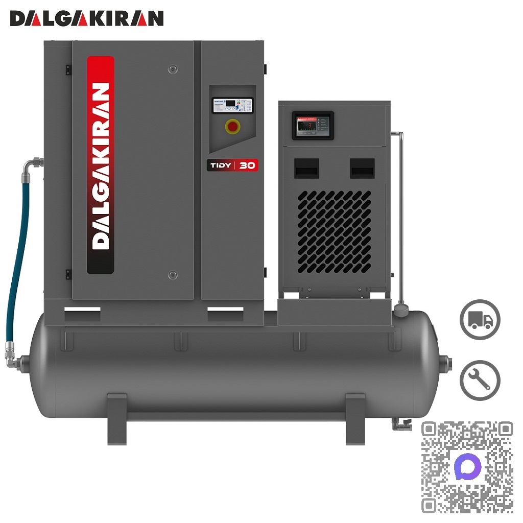 Винтовой компрессор с осушителем Dalgakiran Tidy-N 30 Compact