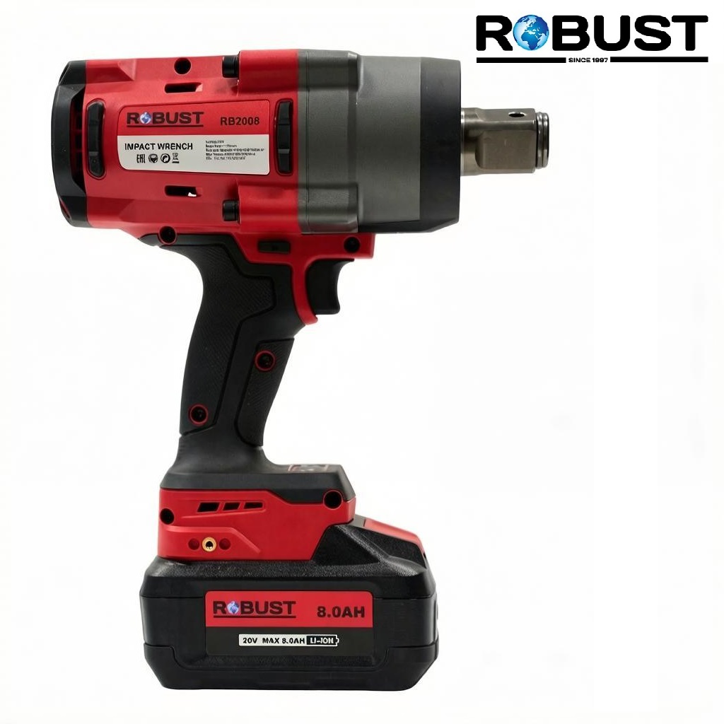 Аккумуляторный ударный гайковерт Robust RB2008